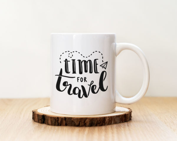 Чаша с надпис Time For Travel