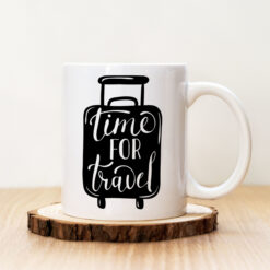 Чаша с надпис Time For Travel Куфар