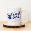 Чаша с надпис Travel Time Синя