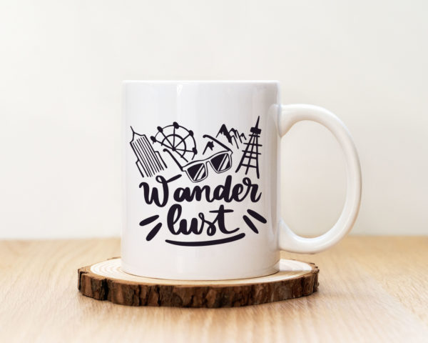 Чаша с надпис Wander Lust