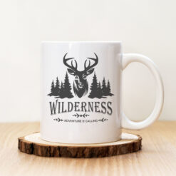 Чаша с надпис Wilderness Сива