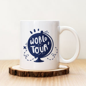 Чаша с надпис World Tour