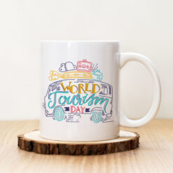 Чаша с надпис World Tourism Day Colorful