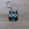 Ключодържател Pixel Art Кафяв Бухал Ръчна Изработка