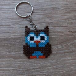 Alternative view of Ключодържател Pixel Art Кафяв Бухал Ръчна Изработка