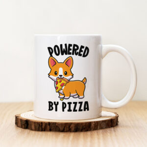 Чаша Powered By Pizza Corgi