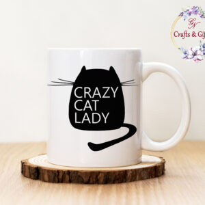 Чаша с надпис Crazy Cat Lady