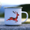 Коледно канче Christmas Plaid Deer