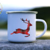 Коледно канче Christmas Plaid Deer