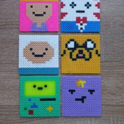 Alternative view of Подложки за чаши Pixel Art Време за Приключения Ръчна Изработка Комплект 6 бр.