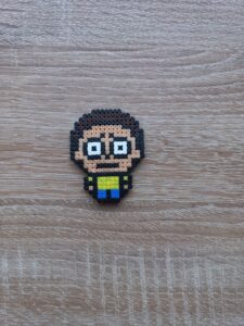 Магнит Рик и Морти Pixel Art Ръчна Изработка
