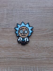 Магнит Рик и Морти 7х8.5 см Pixel Art Ръчна Изработка