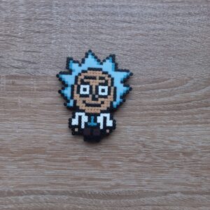 Магнит Рик и Морти 7х8.5 см Pixel Art Ръчна Изработка