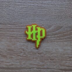 Магнит Хари Потър 5х5.5 см неон Pixel Art Ръчна Изработка