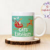 Коледна чаша Cats for everybody gradient