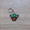 Ключодържател Бейби Йода Pixel Art Ръчна Изработка
