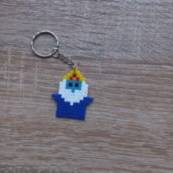 Ключодържател Време за Приключения 3.7х4.5 см Цар Студ Pixel Art Ръчна Изработка