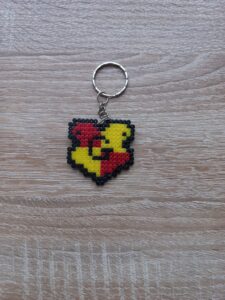 Ключодържател Хари Потър Грифиндор Pixel Art Ръчна Изработка
