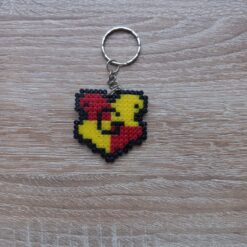 Ключодържател Хари Потър Грифиндор Pixel Art Ръчна Изработка