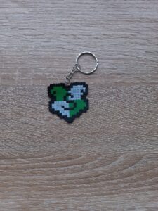 Ключодържател Хари Потър Слидерин Pixel Art Ръчна Изработка