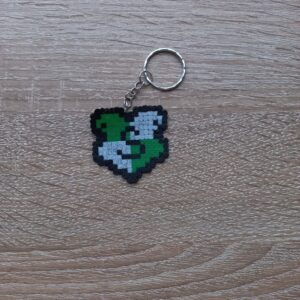 Ключодържател Хари Потър Слидерин Pixel Art Ръчна Изработка
