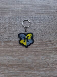 Ключодържател Хари Потър Хафълпаф Pixel Art Ръчна Изработка