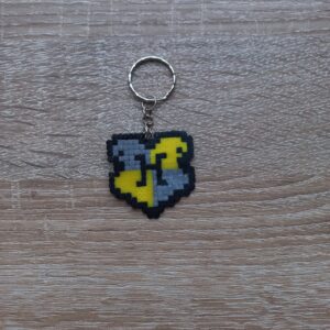 Ключодържател Хари Потър Хафълпаф Pixel Art Ръчна Изработка