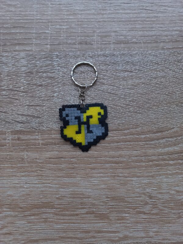 Ключодържател Хари Потър Хафълпаф Pixel Art Ръчна Изработка