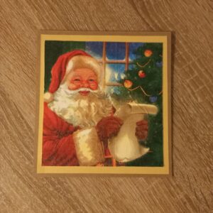 Коледна картичка The Christmas List ръчна изработка
