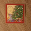 Коледна картичка 13х13 см A Merry Christmas ръчна изработка