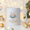 Коледна чаша със сладко мече и надпис Merry Christmas