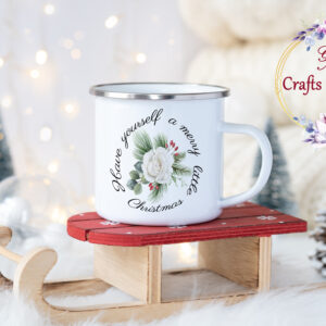 Коледно канче с надпис Have yourself a merry little Christmas
