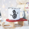 Коледно канче със снежен човек и надпис It's the most wonderful time of the year