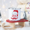Коледно канче с надпис Merry Christmas everyone