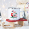 Коледно канче с надпис We wish you a merry Christmas
