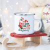 Коледно канче с надпис We wish you a merry Christmas