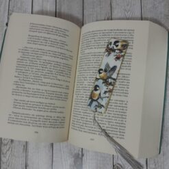 Alternative view of Дървен книгоразделител Птици