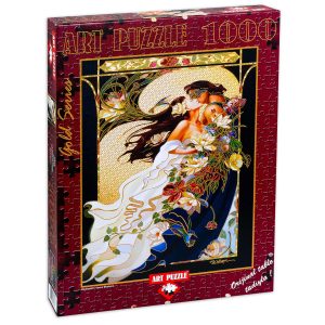 Блестящ пъзел Art Puzzle от 1000 части - Романтична двойка, Сандра Уoкийн