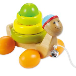Дървена играчка Костенурка за дърпане