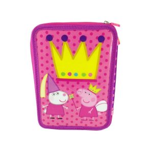 Двоен ученически несесер Peppa Pig с 39 части