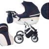 Количка Baby Merc 2 в 1 модел Style морско синьо с кремаво