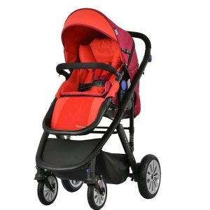 Комбинирана количка 2 в 1 Zooper Flamenco Flaming Plaid, червена