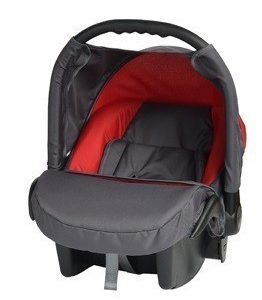 Кошче за бебета за кола Baby Merc Junior Twist графит и червено