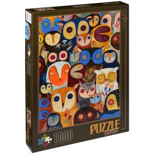 Пъзел D-Toys от 1000 части – Бухали, Андреа Кюрти II