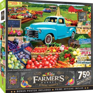 Пъзел Master Pieces от 750 части - Пазар за плодове и зеленчуци