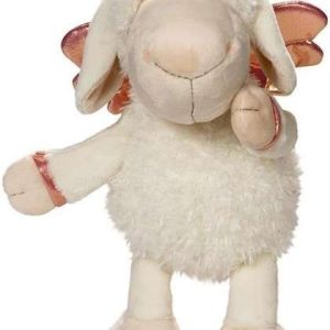 Плюшена играчка овцата Jolly - Don't worry be happy - Бяла 20 см