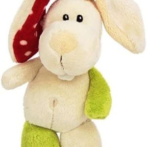 Плюшено зайче с връвка, 15см