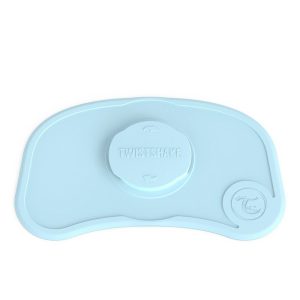 Самозалепваща се подложка за хранене Twistshake Мини 6+ месеца синя
