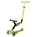 Сгъваема тротинетка с родителски контрол 5 в 1 Globber Go Up Active Lights, лайм