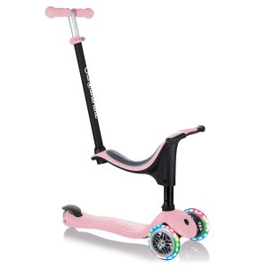 Тротинетка Globber 4 в 1 GO UP Sporty Lights - Пепел от рози